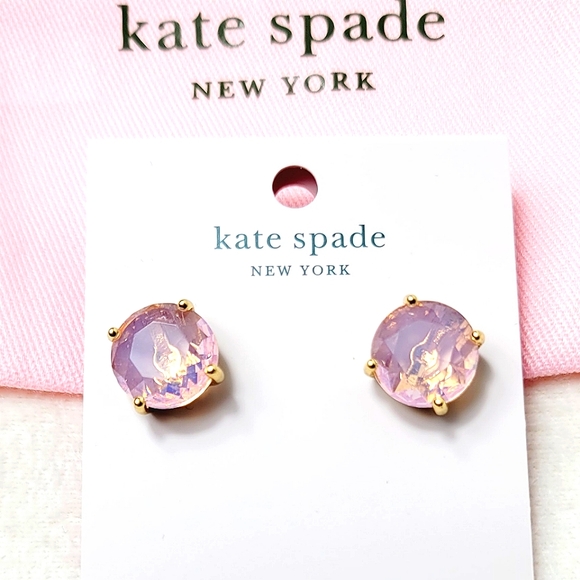 kate spade Jewelry - Kate Spade Pink Opal Gum Drop Earrings
